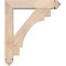Ekena Millwork Merced Arts and Crafts Smooth Bracket w/ Offset Brace, Douglas Fir, 5 1/2"W x 24"D x 28"H BKT0604X24X28MRC03SDF - alternate 2